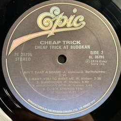 Винтажная виниловая пластинка LP Cheap Trick At Budokan (Канада 1979)