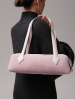 Сумка багет на плечо Deboro 31129 розовый дым