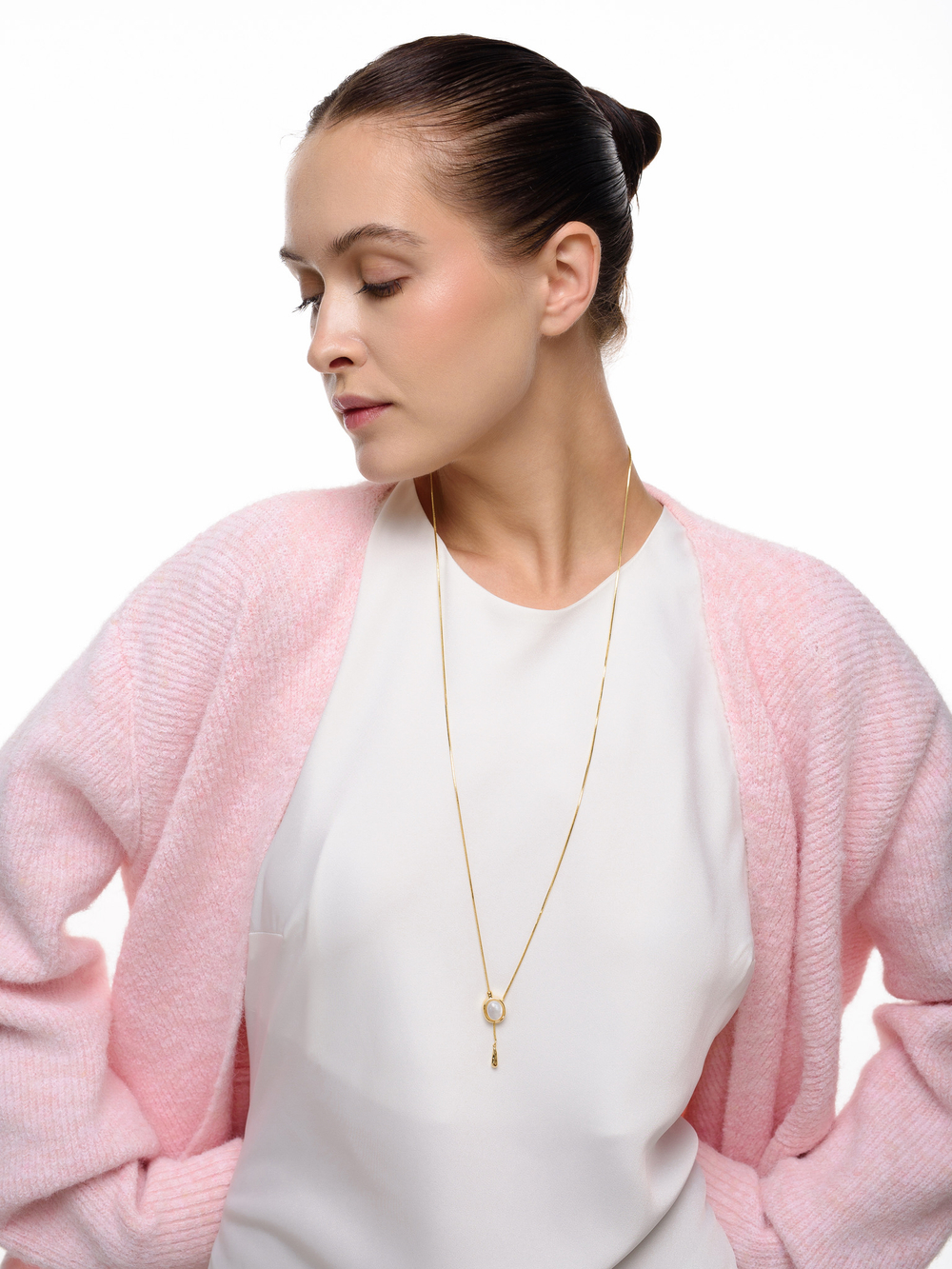 Колье "White Stone" Gold