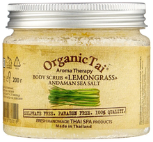 OrganicTai Скраб для тела на основе соли Андаманского моря «ЛЕМОНГРАСС», 200 г