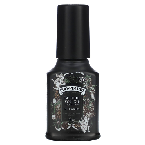 Poo-Pourri, Спрей для туалета Before You Go, Backwoods, Cypress, Fresh Air and Pine, 59 мл (2 жидк. унц.)
