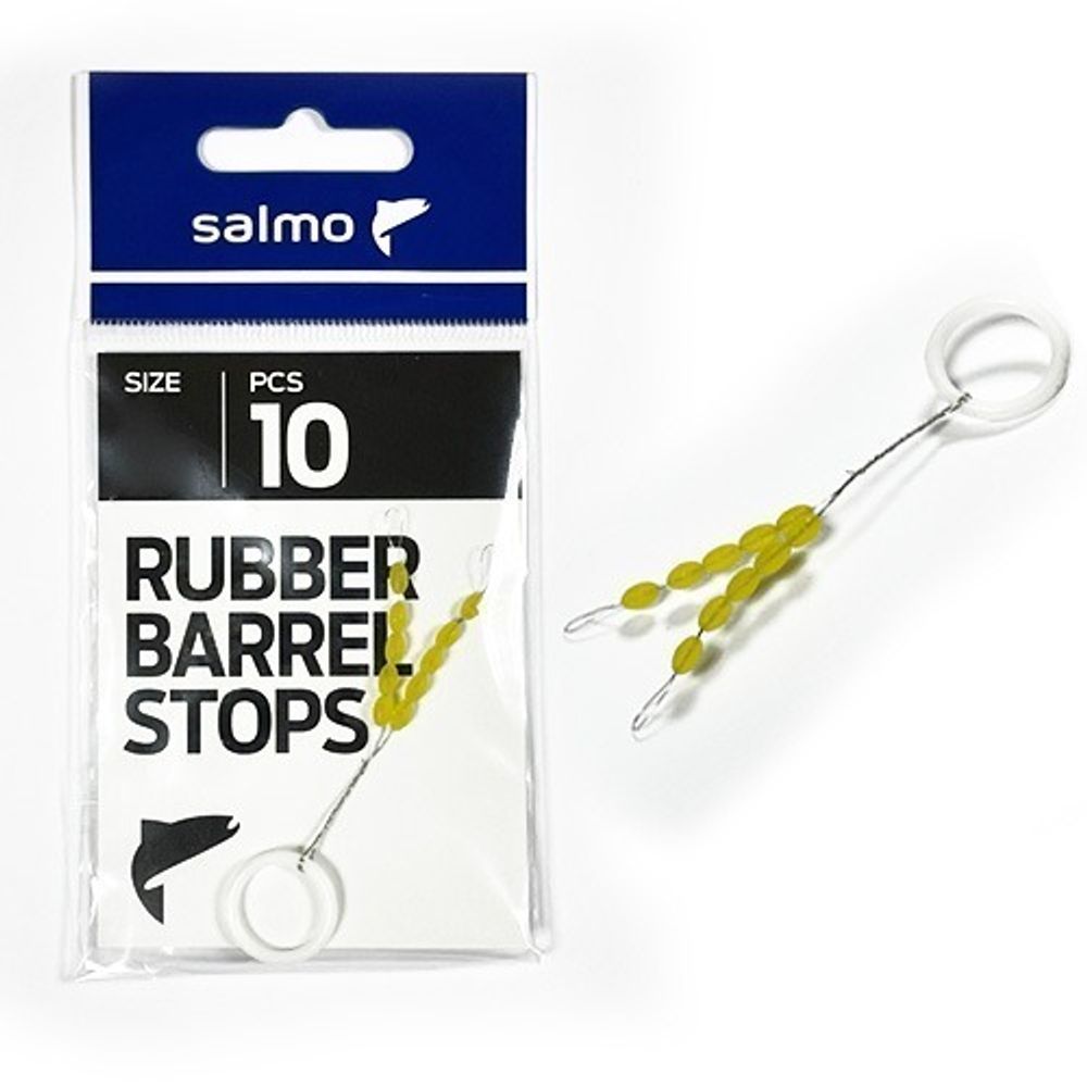 Стопоры резин. Salmo RUBBER BARREL STOPS р.003L 10шт.