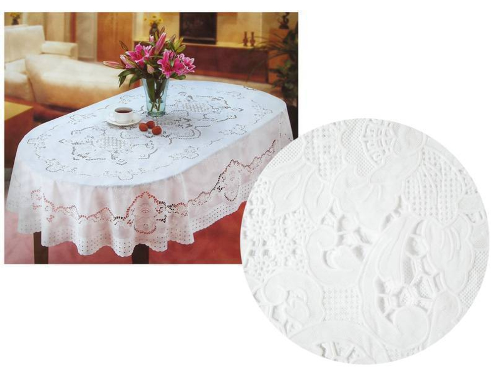 Скатерть 135*180см CROCHET (54*72) овал