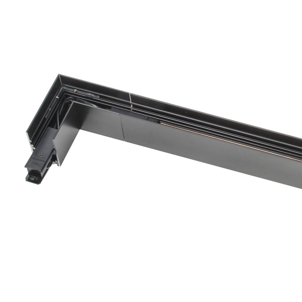 UBX-MM21-35 BLACK Коннектор для магнитных шинопроводов.35мм. Угловой. Внутренний. Черный. ТМ Uniel