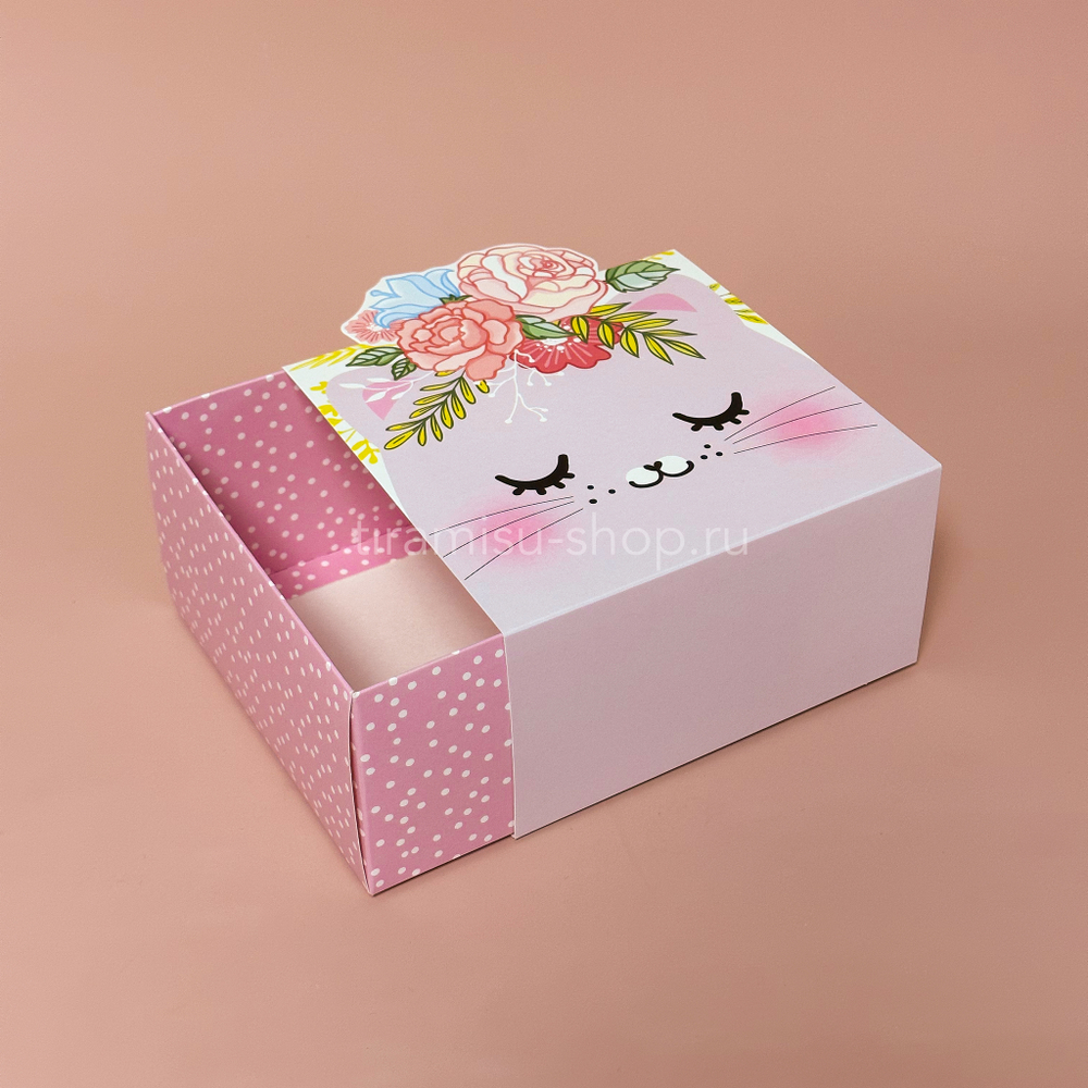 Коробка для десертов «Кошечка», 15 х 15 х 8 см