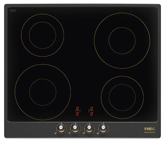 Индукционная стеклокерамич. панель Smeg SI764AOM
