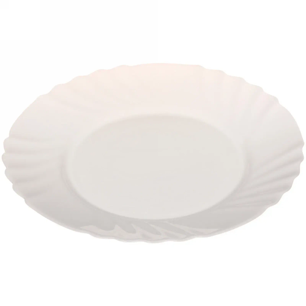 Тарелка «White magic» 25*2,3см стеклокерамика Фестоны