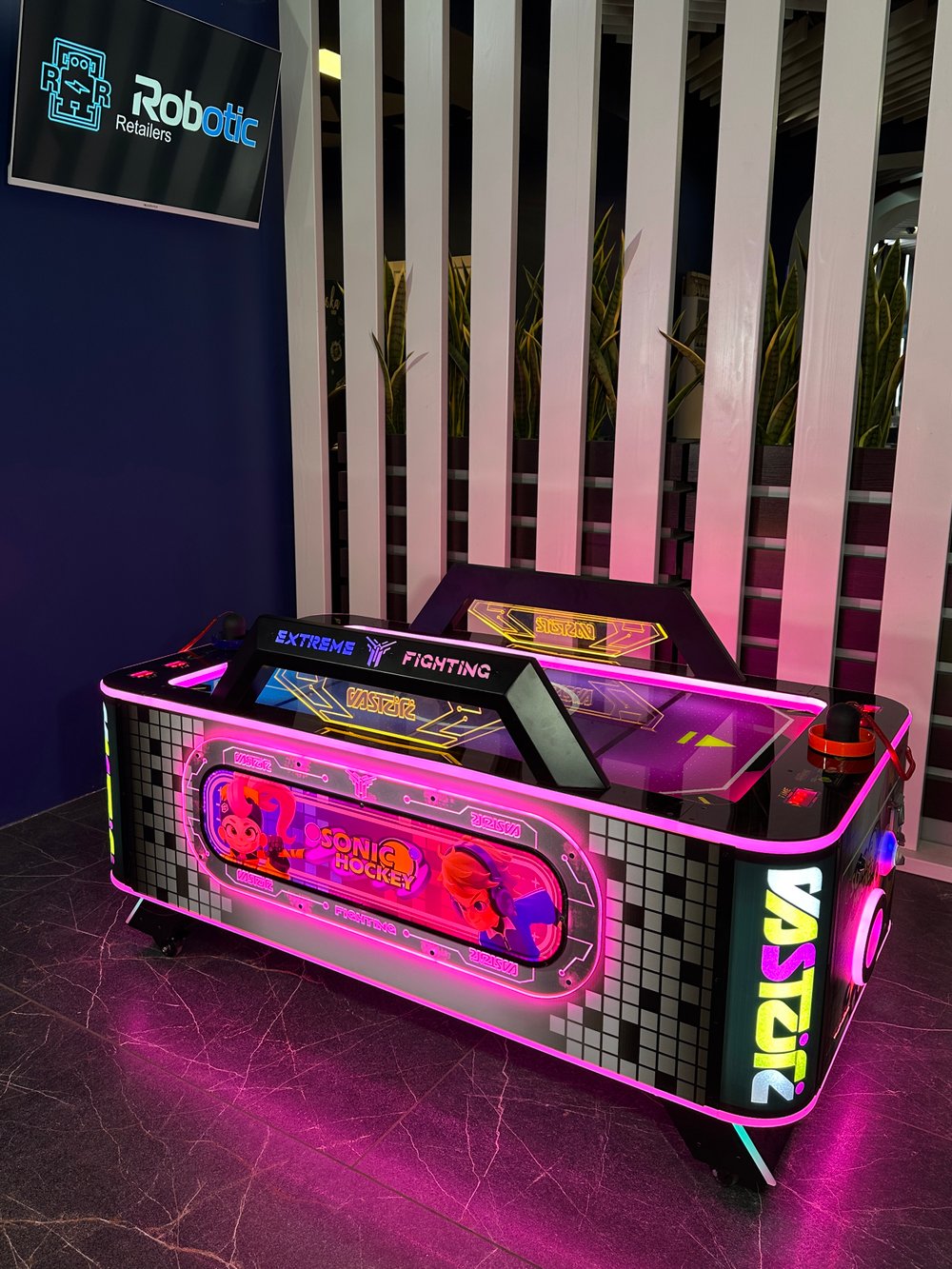 Аэрохоккей мини «Neon Blaster Kids»