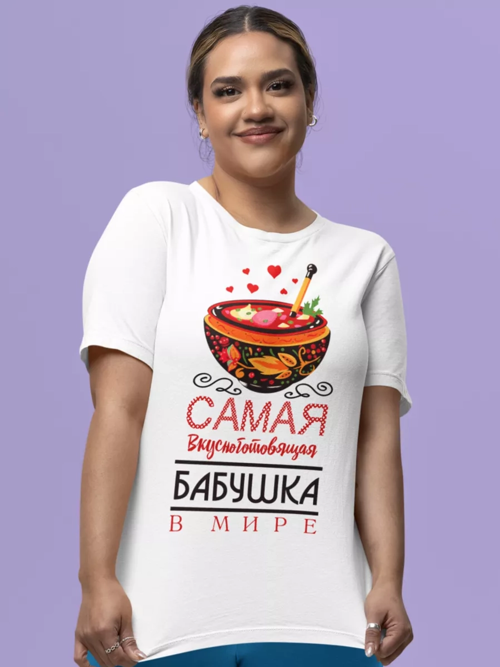 Футболка с надписью Бабушка
