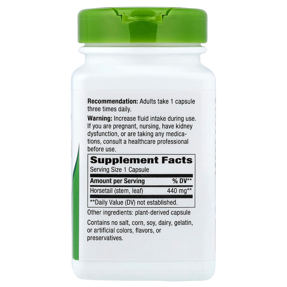 Nature's Way, трава полевого хвоща, 440 мг, 100 веганских капсул
