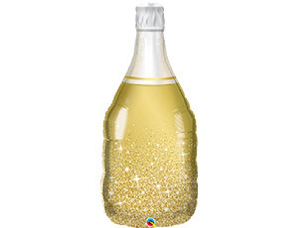 шар бутылка шампанского золотая