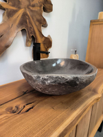 Раковина из речного камня RS-65902 55х45х16 из натурального камня
