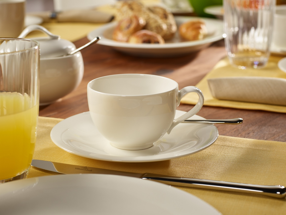 Villeroy & Boch Чашка с блюдцем New Cottage Basic 250 мл для кофе 10-3460-1300+10-3460-1310