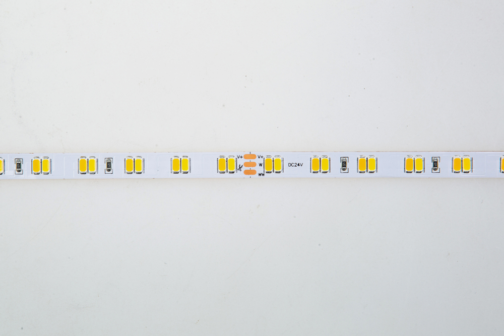 Лента светодиодная SMD биодинамическая DC24V 23W/m 3000-5000K 1900Lm/m 112д/м CRI>95 IP20,  упаковка 5 метров,  ширина 10мм,  высота 2, 5мм,  самоклейкая