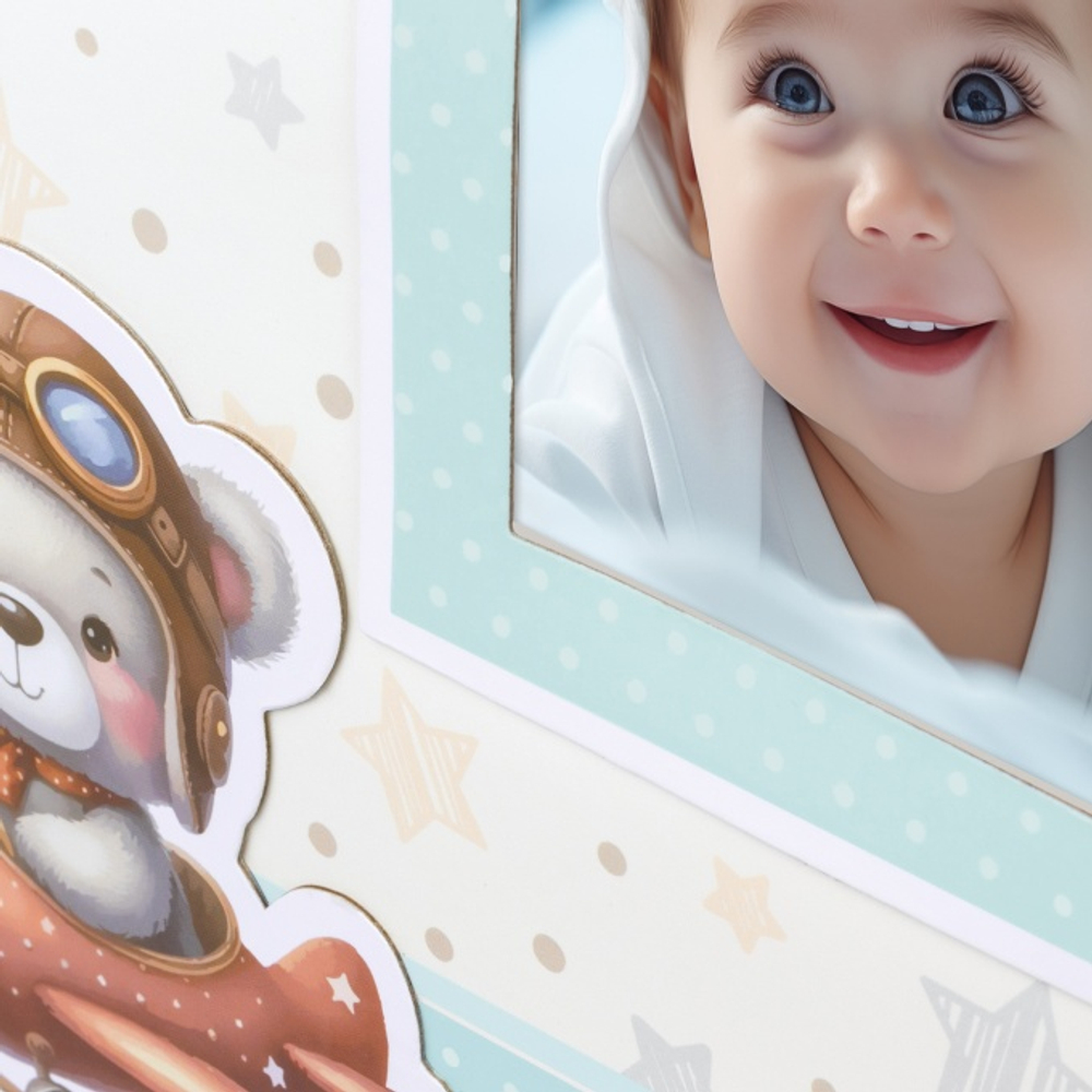 ZEP BP32323B 32x32/60 бел.стр.,1 ил.стр. Brian Blue (голубой, детский) ф/альбом в коробке