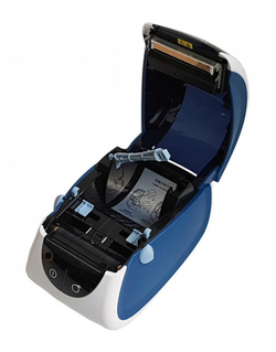 Термопринтер Mertech MPRINT LP80 EVA (для печ.накл.) стационарный белый/синий (4526)