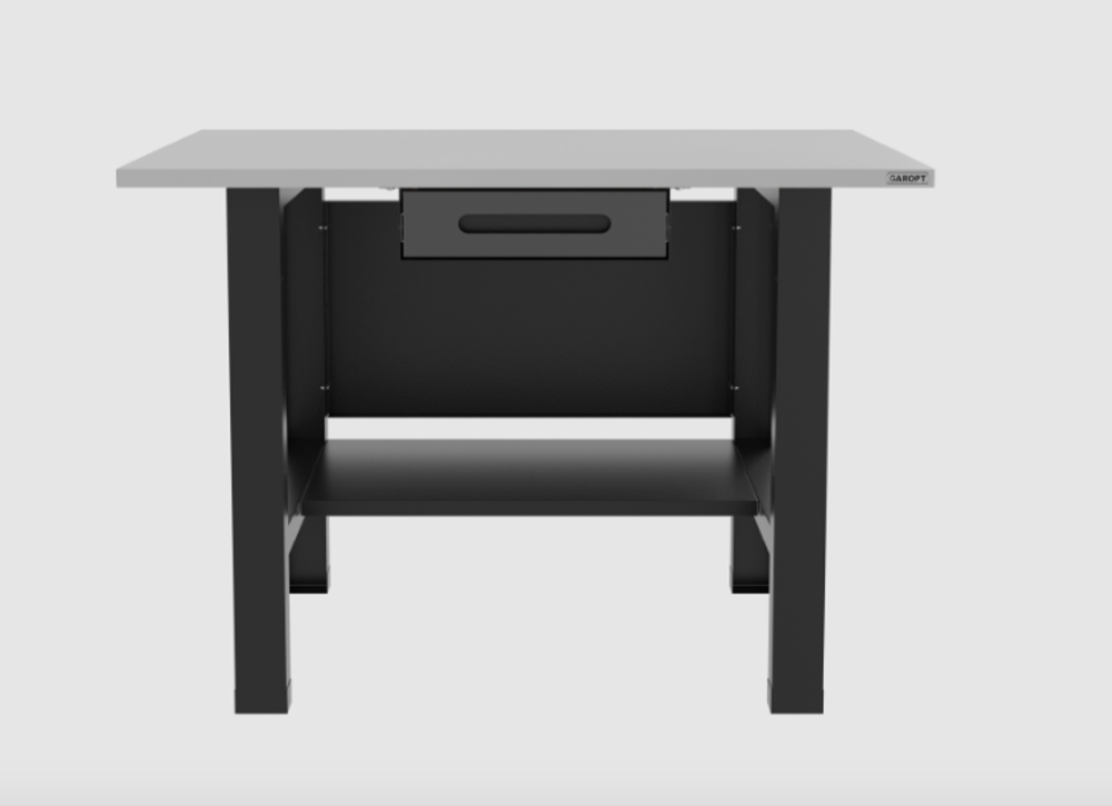 Верстак бестумбовый с ящиком, серый/ Стол для слесарных работ 1200*700 GAROPT, Gt1200STY1.grey