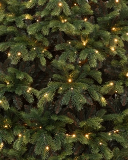 Искусственная елка Богемская 365 см., 1802 теплых белых LED ламп, Литая хвоя+ПВХ, ЕлкиТорг (180365)