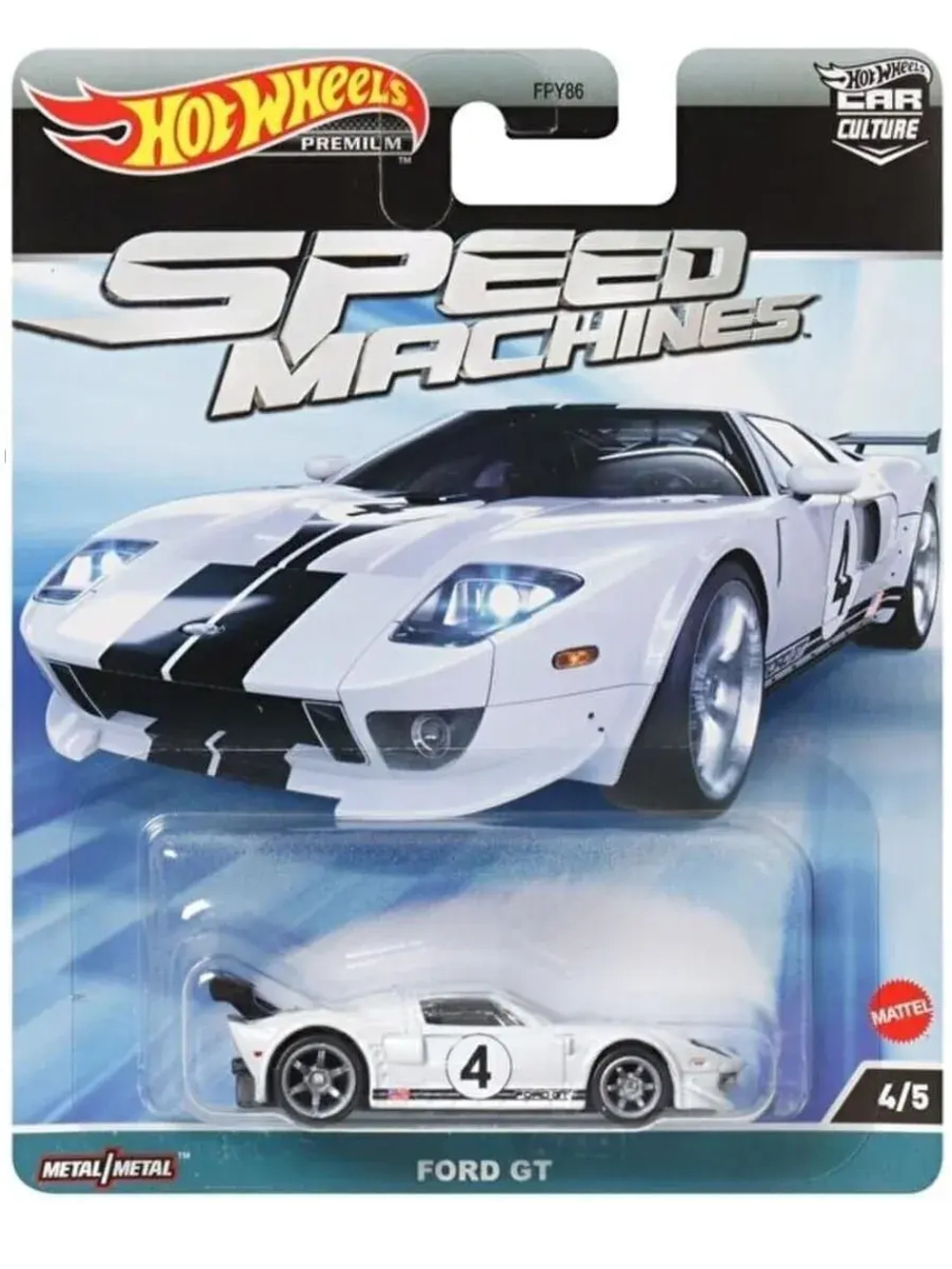 Машинка Хот Вилс Премиум Ford GT FPY86 HKC46