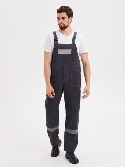 Костюм "Нова" полукомбинезон (серый/с.серый)