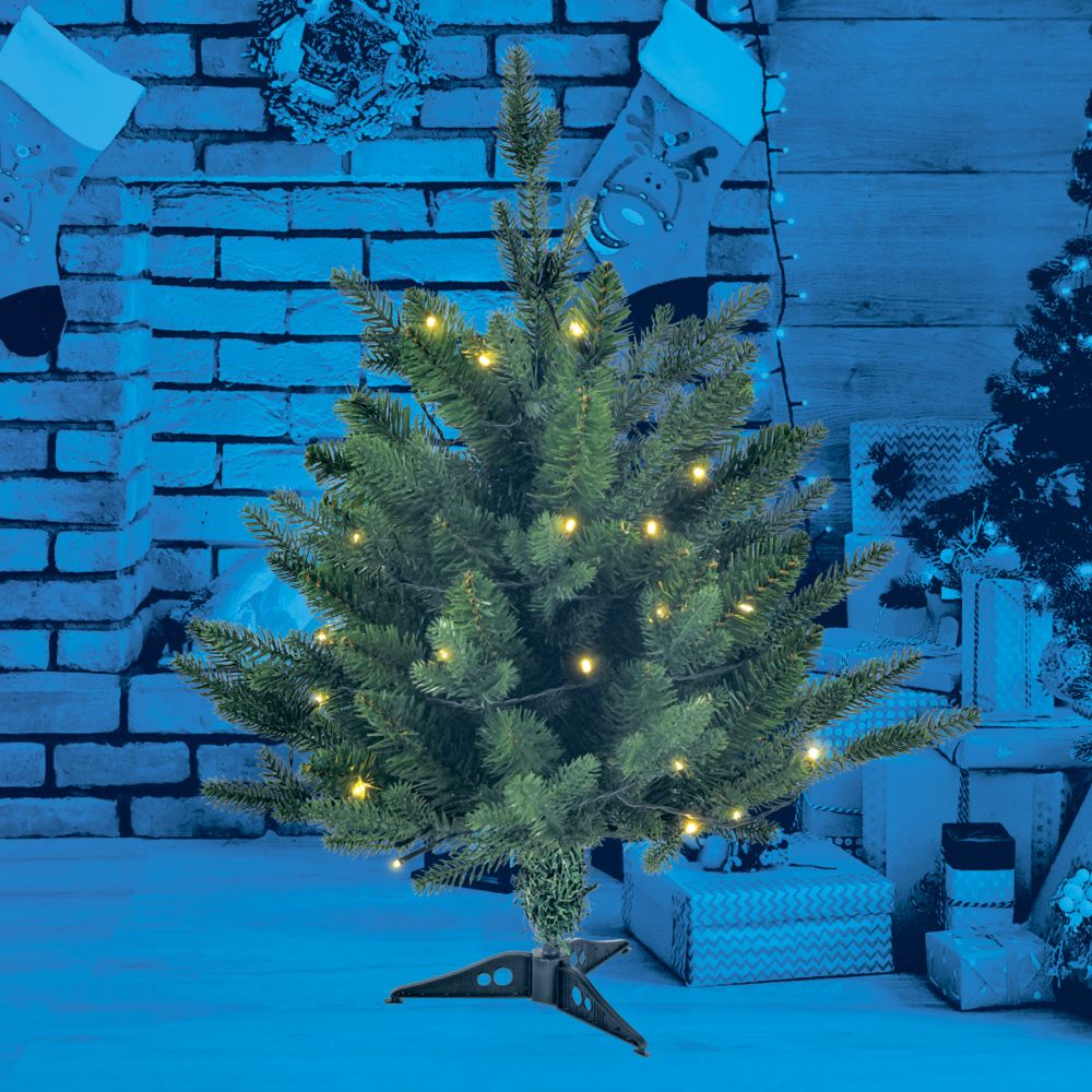 ULD-T5460-030-SNA-3AA WARM WHITE IP20 XMAS TREE Дерево светодиодное Ёлочка. на батарейках 3АА не в-к. 54х60см. 30 светодиодов. Теплый белый свет. TM Uniel