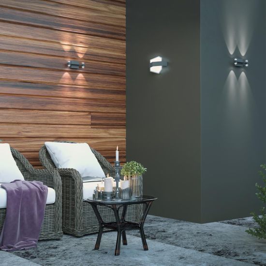 358574 STREET NT21 380 темно-серый Ландшафтный настенный светильник IP54 LED 4000K 12W 85-265V KAIMAS