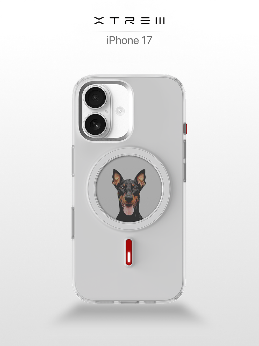 XTREM Чехол для Apple iPhone 17 с экраном на задней панели, белый