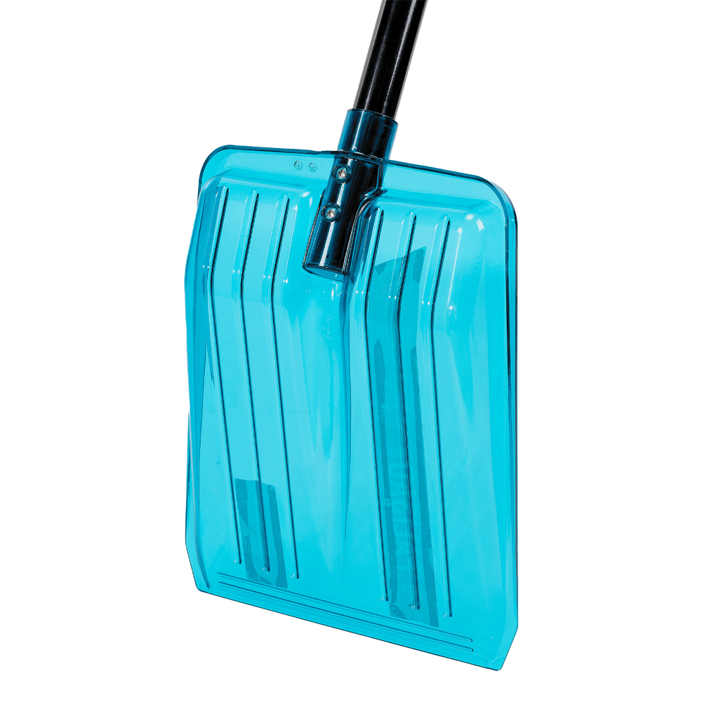 Лопата для уборки снега, поликарбонат, 260х310х870 мм, стальной черенок, LUXE Palisad