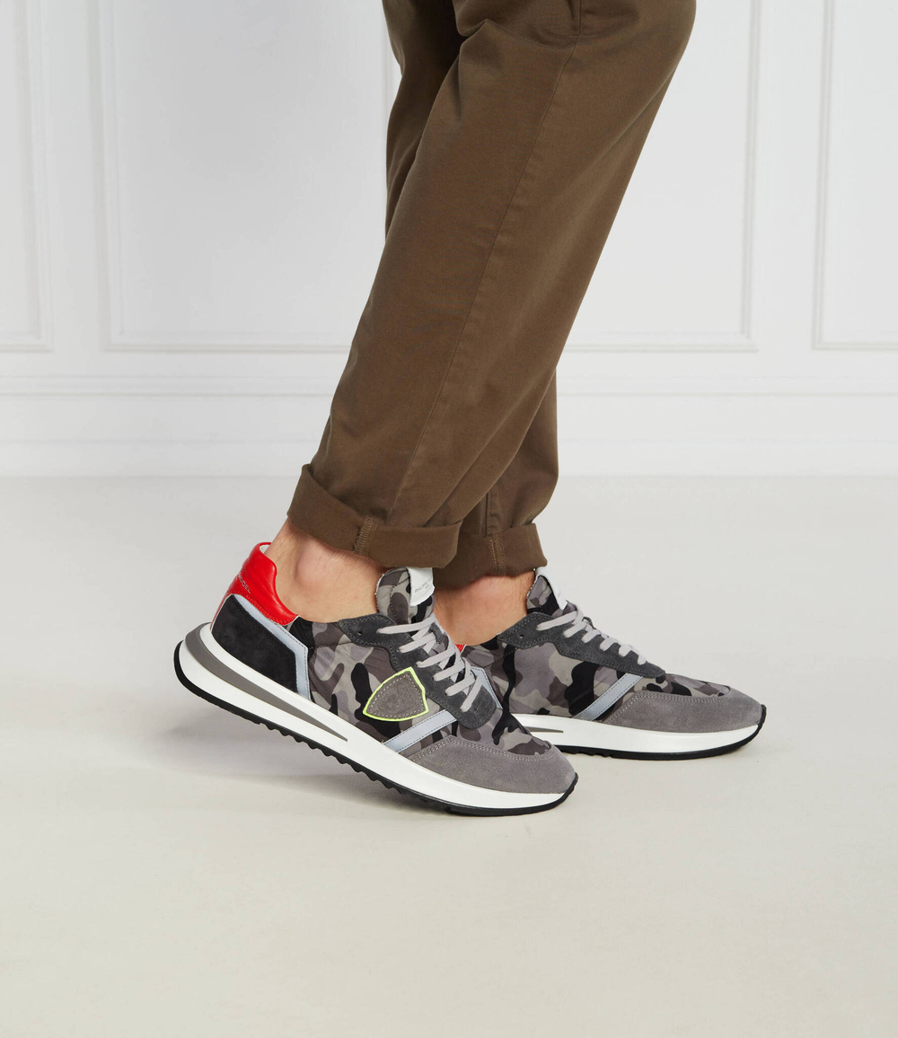 Кожаные кроссовки Philippe Model - серый(TYLU)