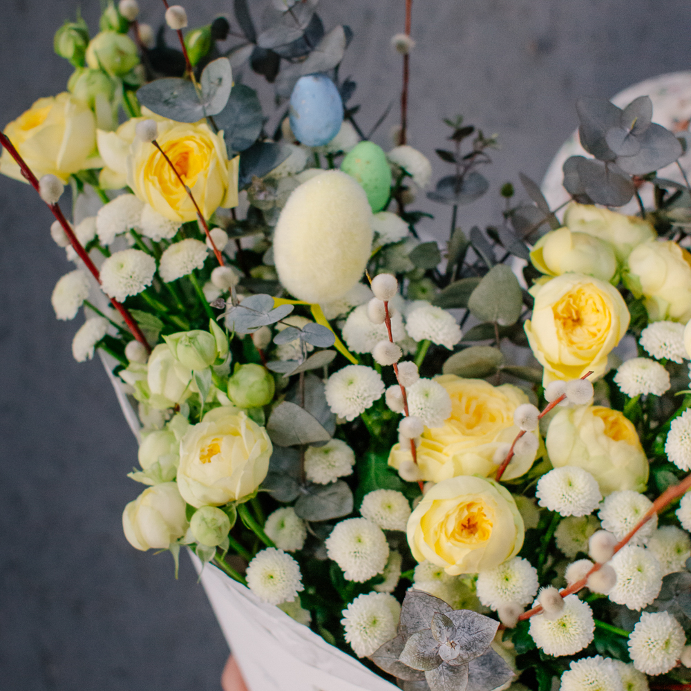 169. Светлый букет с вербой