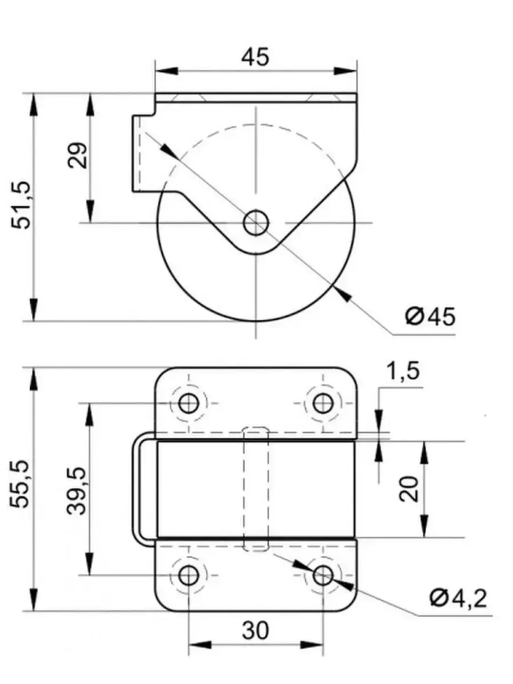 Мебельные колеса, выдвижные ролики диванов, шкафов, кроватей