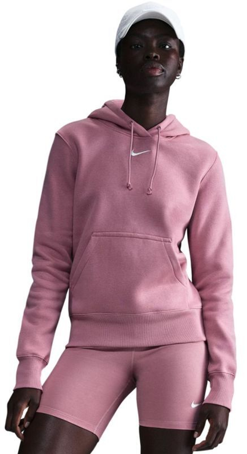 Женская Кофта теннисная Nike Sportwear Phoenix Fleece - Розовый