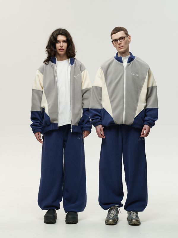 Толстовка Zip-Up Grey-Navy Smoke - фото 5