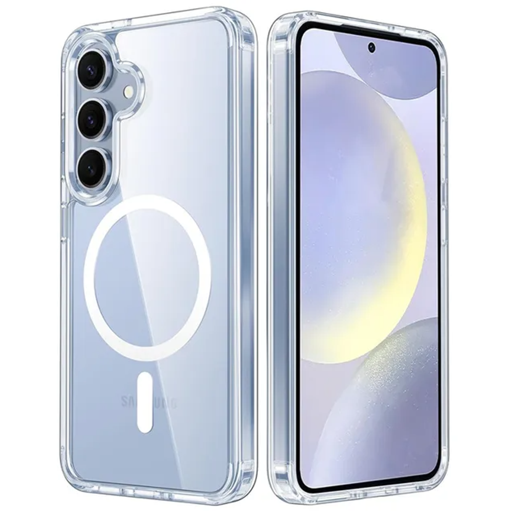 Силиконовая накладка Clear Case MagSafe Samsung S23