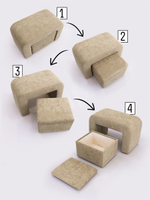 Набор пуфов 3в1 "Скобка"