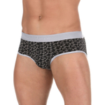 Черные мужские трусы-брифы с принтом в виде звезд (Размер: M) (Цвет: черный)