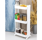 Стойка на колесах широкая (3 секции) М2733, белый