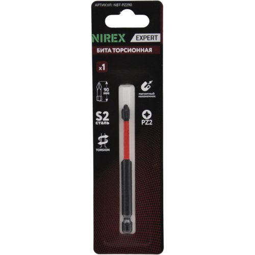 Бита NIREX Expert Torsion PZ 2*90мм NBT-PZ290