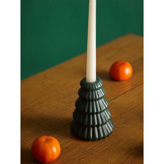Подсвечник nordic mood зеленого цвета из коллекции new year essential, 13 см