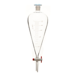 Воронка делительная грушевидная, 2000 мл, шлиф 29/32, стеклянный кран