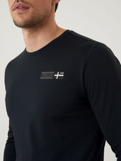 Мужская теннисная футболка теннисная Björn Borg Sthlm First Layer T-Shirt - black beauty