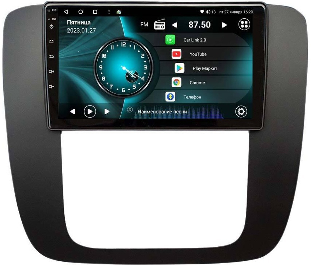 Магнитола для Tahoe 2006-2014 - Vaycar VA10-1174 (черная рамка) на Android 13, 8-ядер, 4G SIM-слот