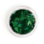 Глиттер пищевой фигурный елки зеленые