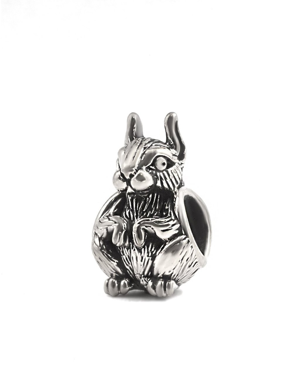 Реальное фото серебряного шарма бусины для браслета паракорда темляка Денежная Белка