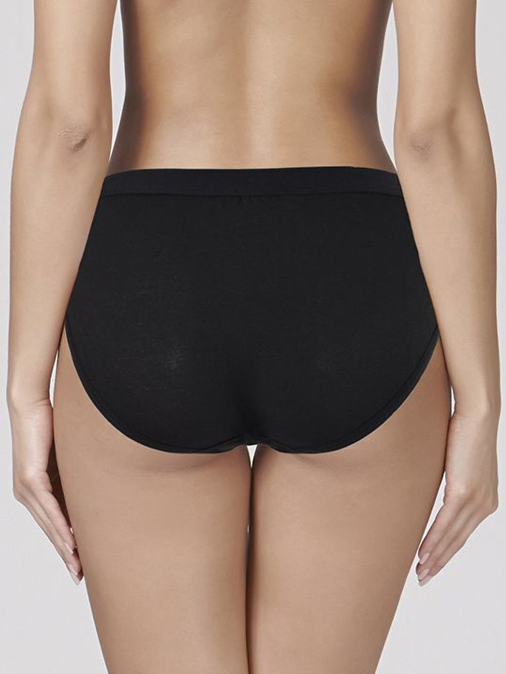 Трусики-слипы из лиоцелла с завышенной линией (Размер: XXL) (Цвет: красный)