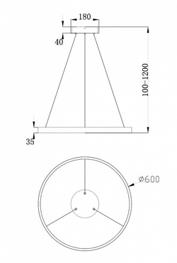 Подвесной светильник Maytoni Rim MOD058PL-L32BS4K