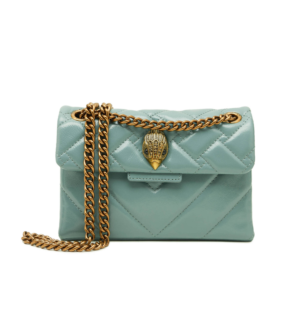 Кожаная сумка через плечо MINI KENSINGTON Kurt Geiger - голубой(846382109)