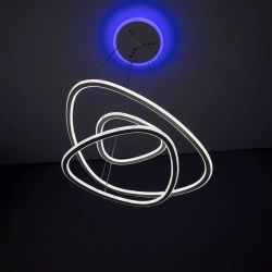 Citilux Неон Смарт CL731A330E RGB Умная подвесная люстра Белая