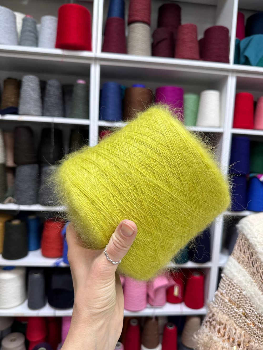 SILKID - Ri.Go; 70% кидмохер, 30% шелк; 850м/100гр; col.6414, цвет: парижская зелень