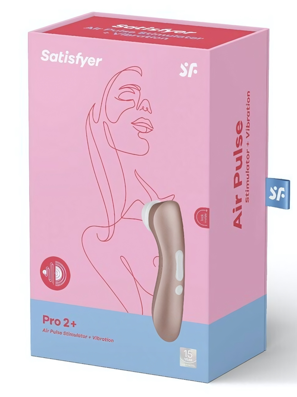 Стимулятор Satisfyer Pro 2 Vibration (11 волновых программ) (10 программ вибрации) (Цвет: золотисто-коричневый с белым)